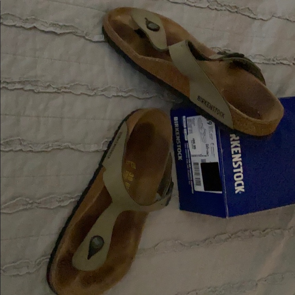 BIRKENSTOCK GRAY SANDALS